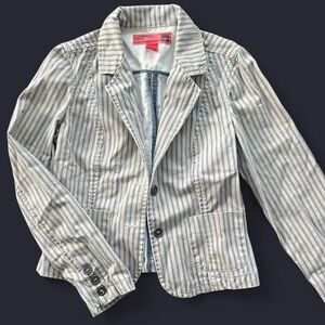 Y2K Mossimo Cotton Striped Blazer